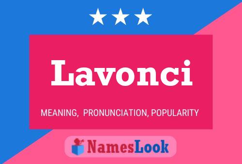 ملصق اسم Lavonci