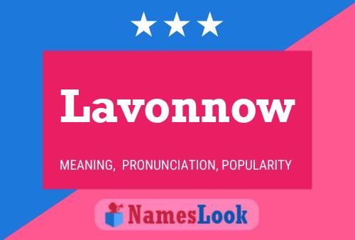 ملصق اسم Lavonnow