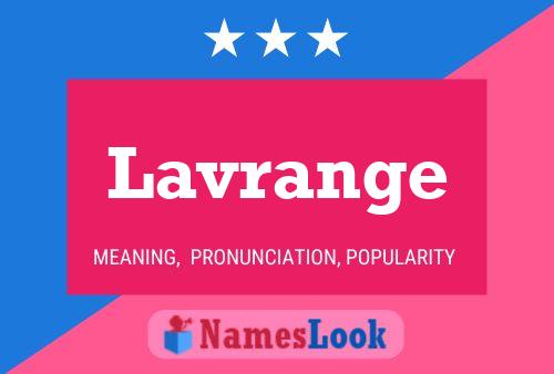 ملصق اسم Lavrange