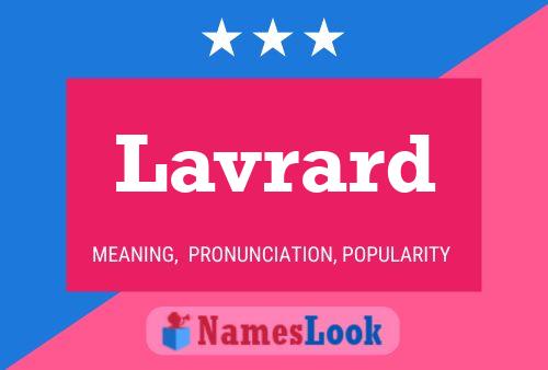 ملصق اسم Lavrard