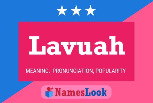 ملصق اسم Lavuah