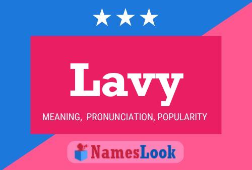 ملصق اسم Lavy