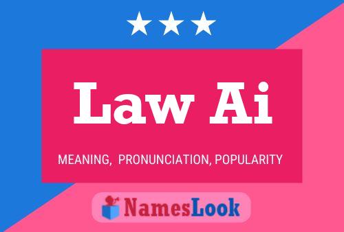 ملصق اسم Law Ai