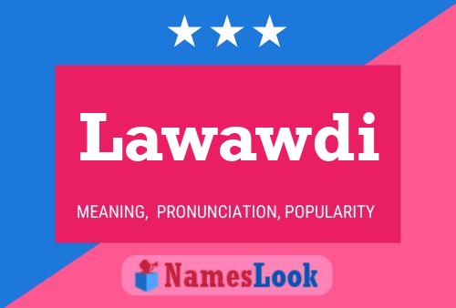 ملصق اسم Lawawdi