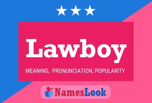 ملصق اسم Lawboy