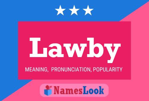 ملصق اسم Lawby