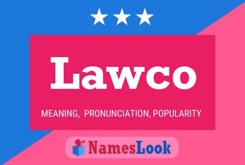 ملصق اسم Lawco