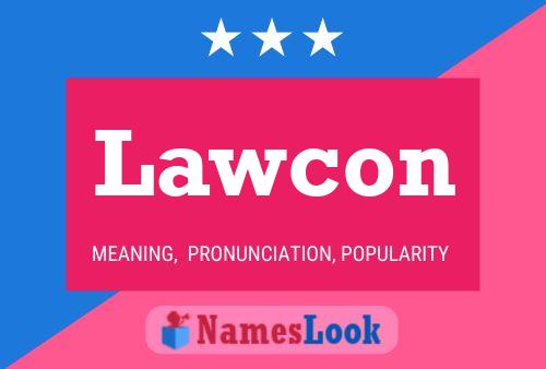 ملصق اسم Lawcon