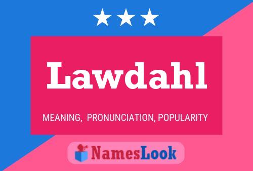 ملصق اسم Lawdahl