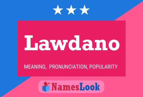 ملصق اسم Lawdano