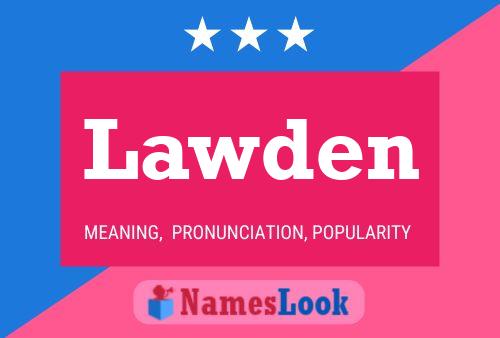 ملصق اسم Lawden