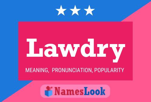 ملصق اسم Lawdry