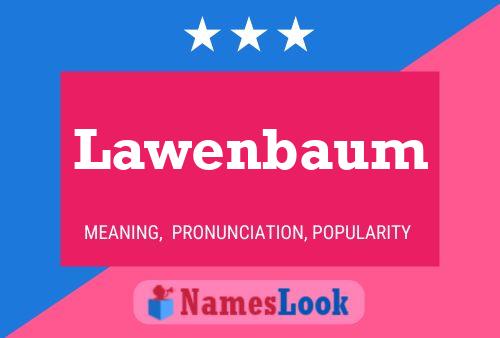 ملصق اسم Lawenbaum