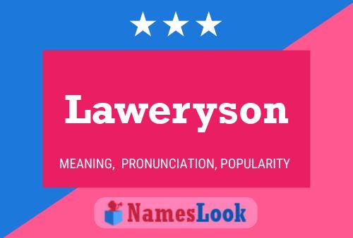 ملصق اسم Laweryson