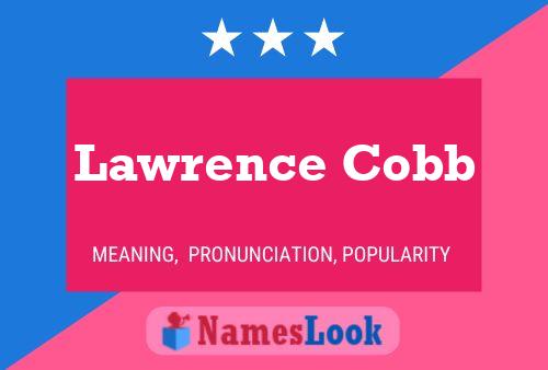 ملصق اسم Lawrence Cobb