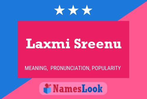 ملصق اسم Laxmi Sreenu