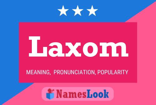 ملصق اسم Laxom