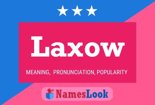 ملصق اسم Laxow