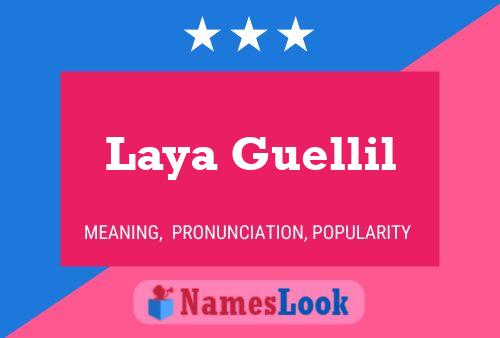 ملصق اسم Laya Guellil