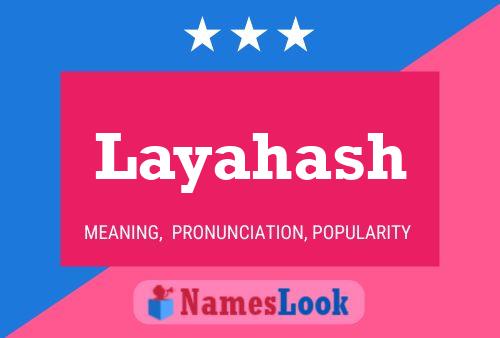 ملصق اسم Layahash