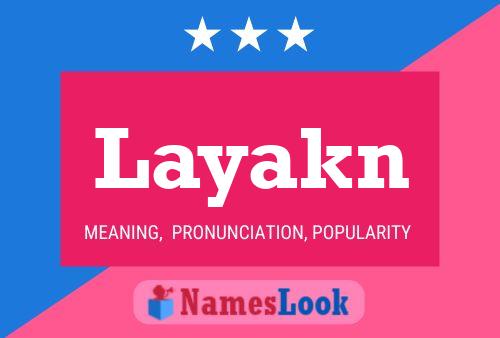 ملصق اسم Layakn