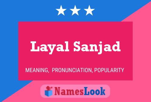 ملصق اسم Layal Sanjad