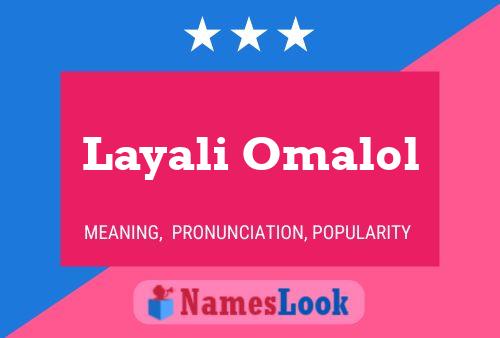 ملصق اسم Layali Omalol