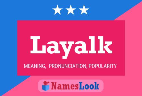 ملصق اسم Layalk