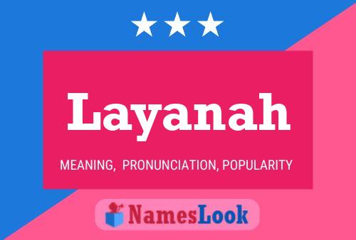 ملصق اسم Layanah