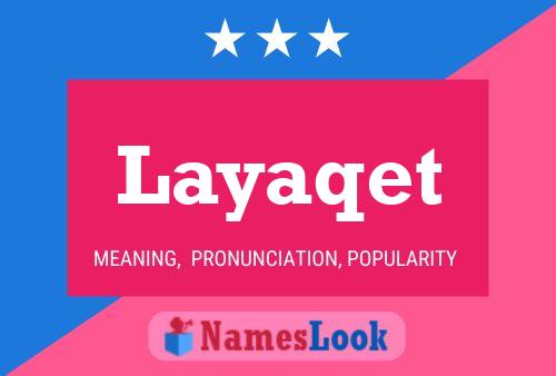 ملصق اسم Layaqet