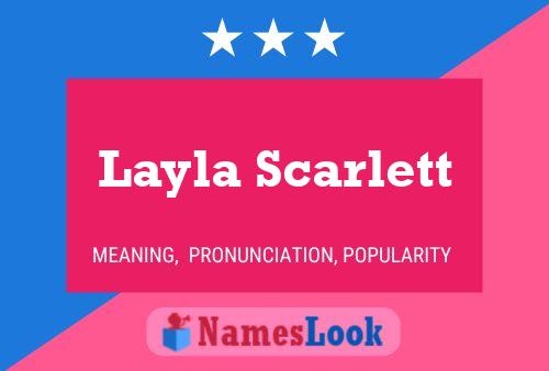 ملصق اسم Layla Scarlett