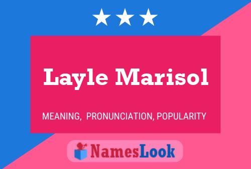 ملصق اسم Layle Marisol