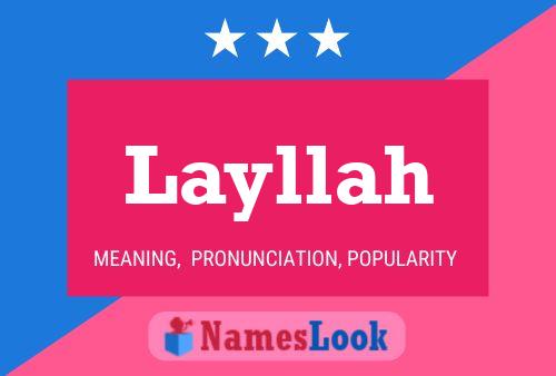 ملصق اسم Layllah