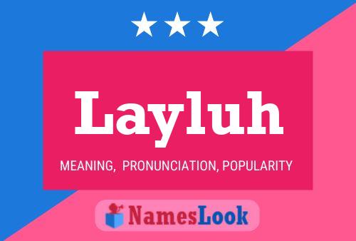 ملصق اسم Layluh