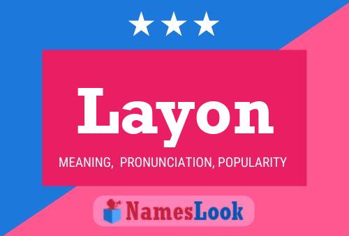 ملصق اسم Layon