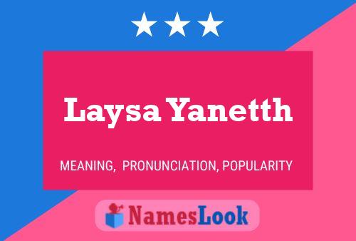 ملصق اسم Laysa Yanetth