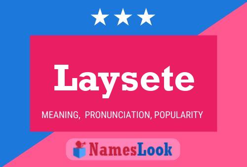 ملصق اسم Laysete