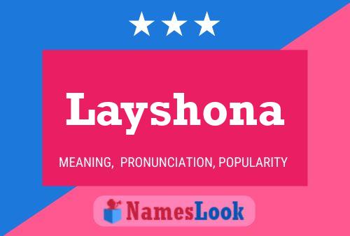 ملصق اسم Layshona