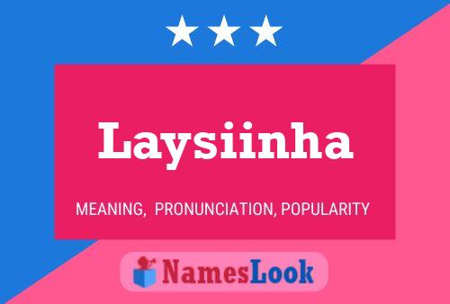 ملصق اسم Laysiinha