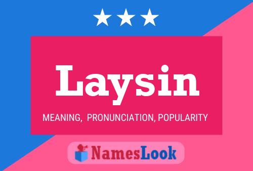 ملصق اسم Laysin