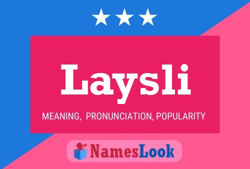 ملصق اسم Laysli