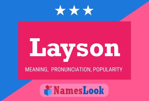 ملصق اسم Layson