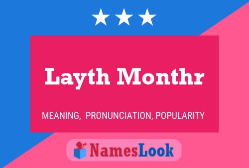 ملصق اسم Layth Monthr