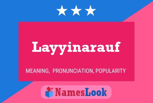 ملصق اسم Layyinarauf