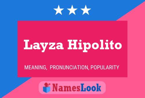 ملصق اسم Layza Hipolito