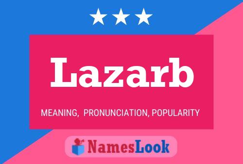 ملصق اسم Lazarb