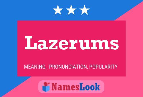 ملصق اسم Lazerums