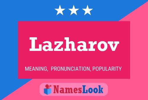 ملصق اسم Lazharov