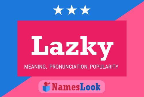 ملصق اسم Lazky