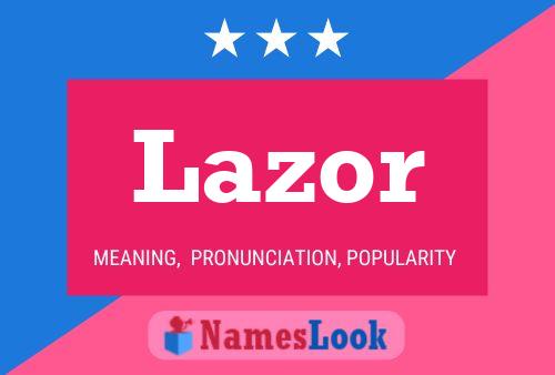 ملصق اسم Lazor